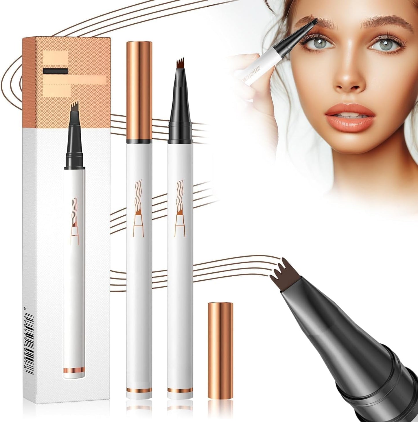 Magisk Øyenbrynspenn Vanntett 3D Microblading