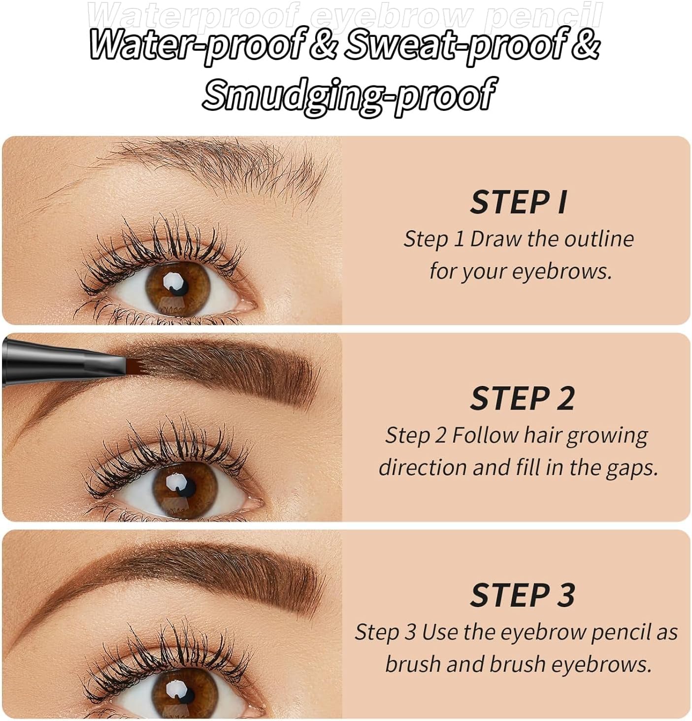 Magisk Øyenbrynspenn Vanntett 3D Microblading